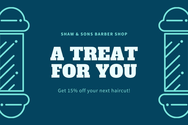 Barber Shop Gift Certificate Template from marketplace.canva.com