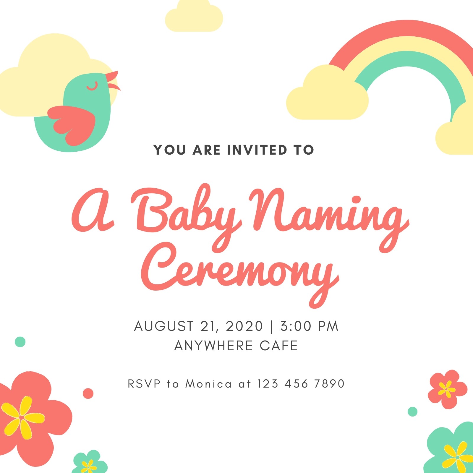 Customize 161+ Rainbow Birthday Invitation Templates Online - Canva