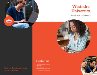 College Brochure Template from marketplace.canva.com