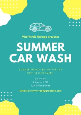 Car Wash Ticket Template Free Download from marketplace.canva.com
