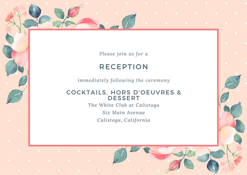 Wedding Reception Template from marketplace.canva.com