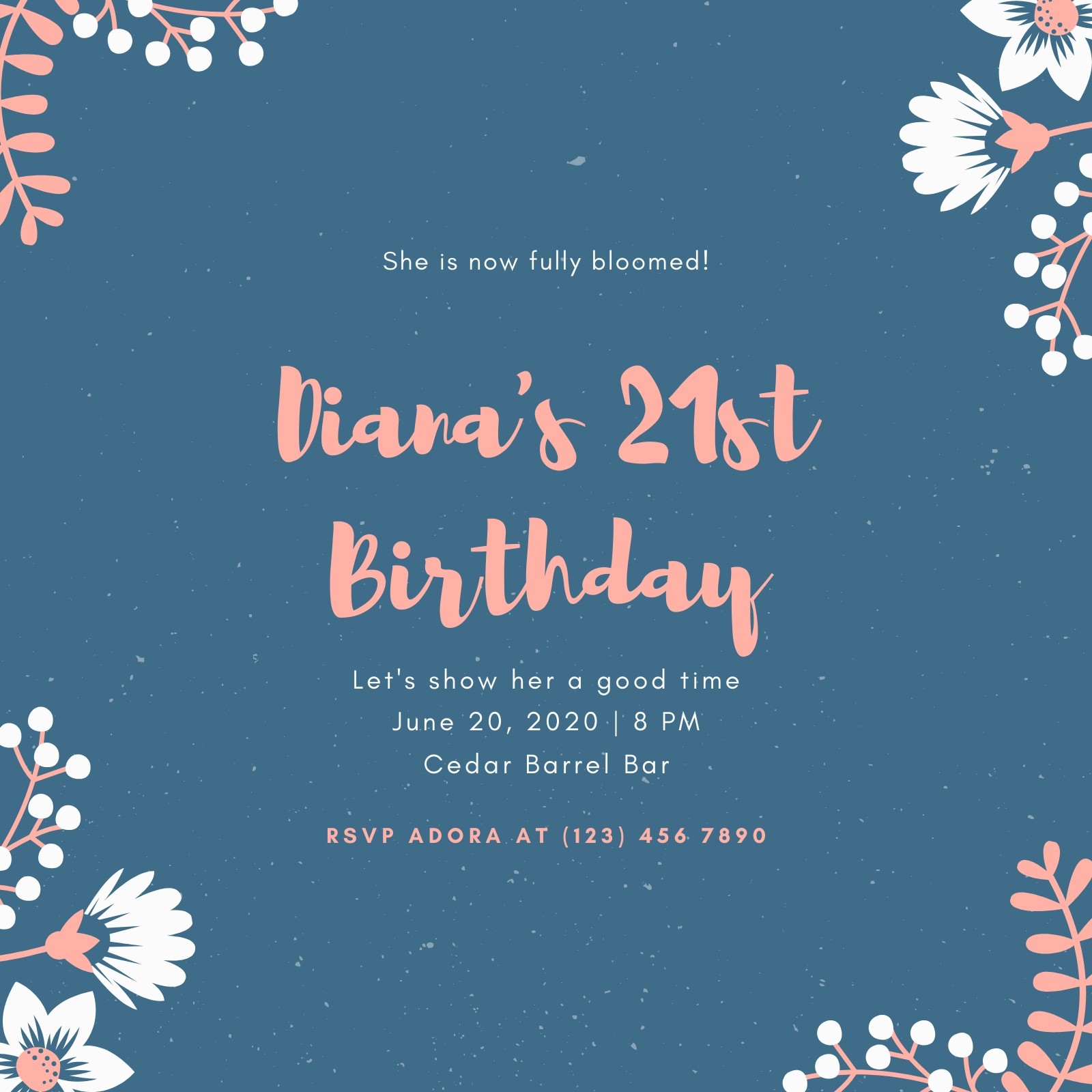 16+ 21St Birthday Invitation