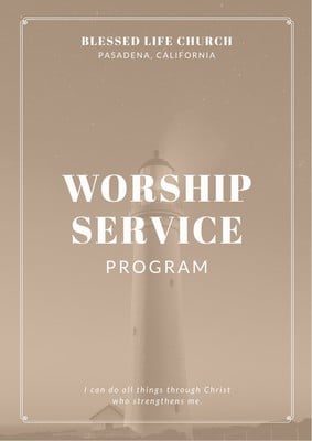 Free Church Programs Template from marketplace.canva.com