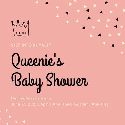 Royal Baby Shower Invitation Template from marketplace.canva.com