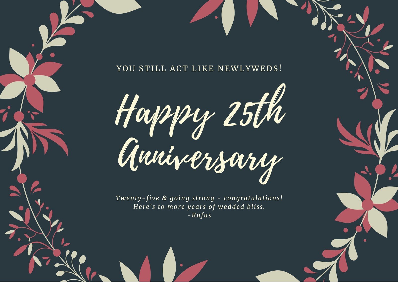 Free, printable, customizable anniversary card templates  Canva Pertaining To Anniversary Card Template Word