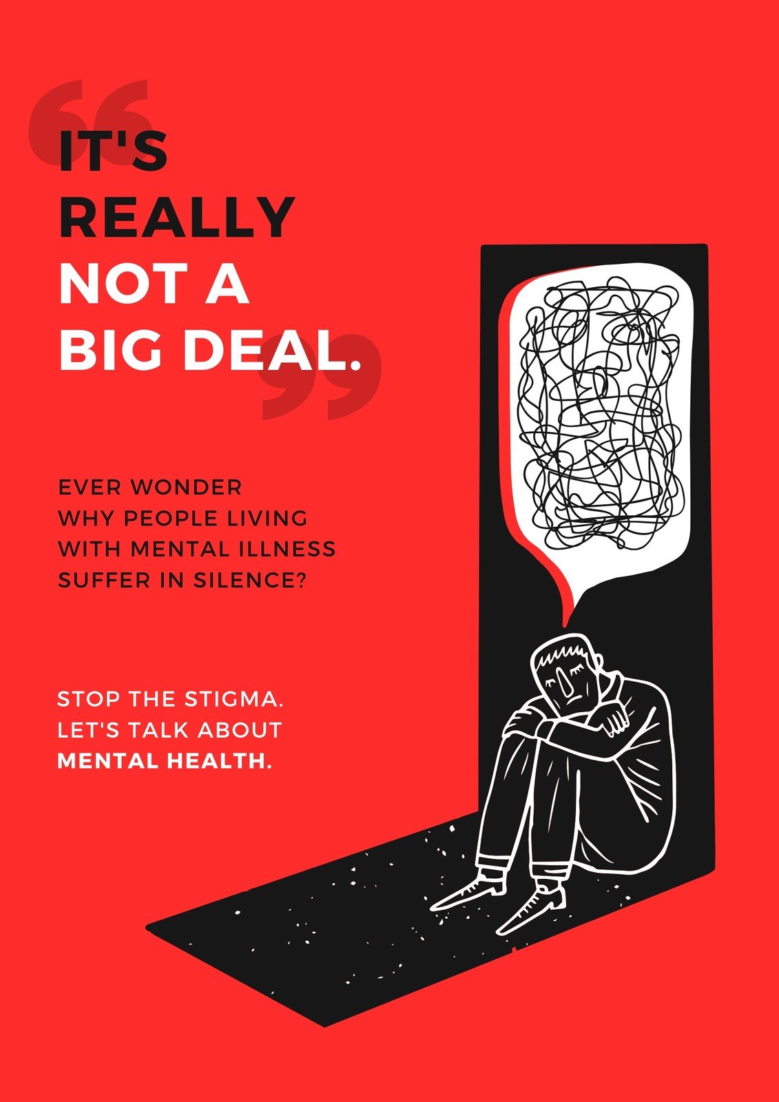 Free, custom printable mental health awareness posters | Canva