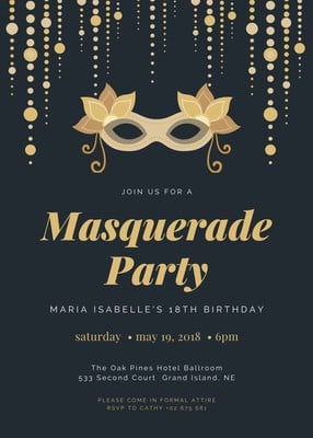 Masquerade Invitation Template Free from marketplace.canva.com