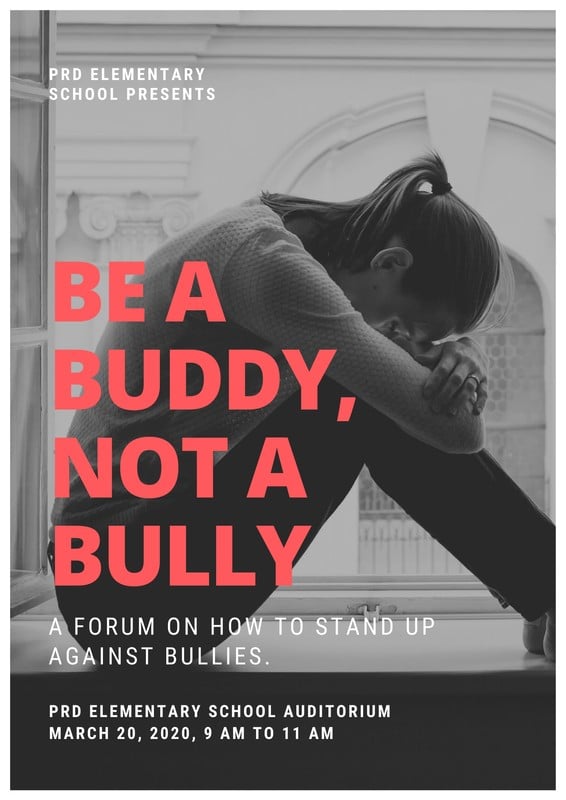 free-printable-anti-bullying-campaign-poster-templates-canva