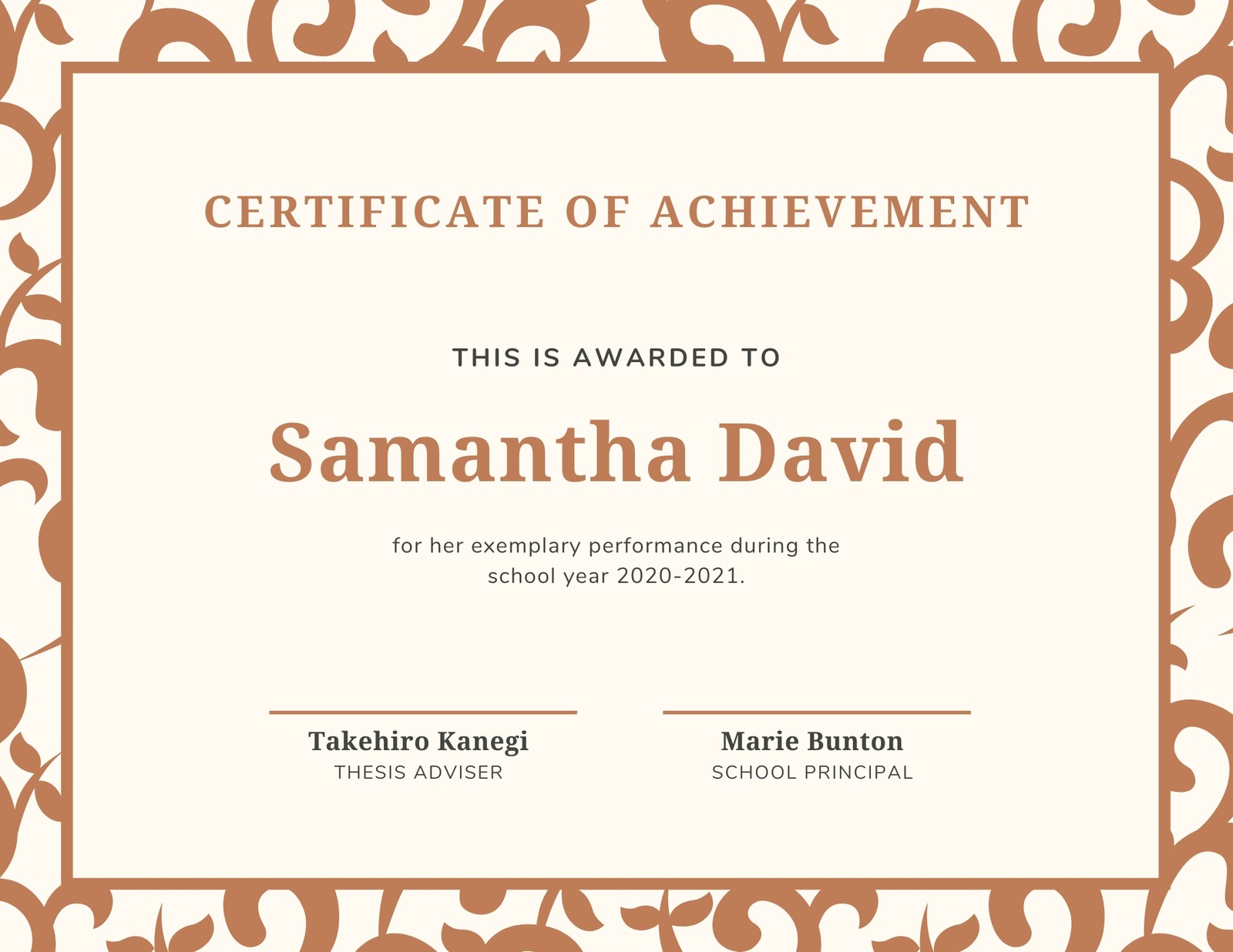 Free printable, customizable student certificate templates Canva