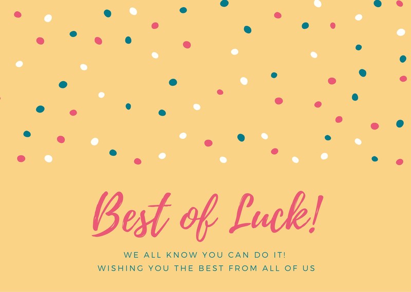 Good Luck Card Template from marketplace.canva.com