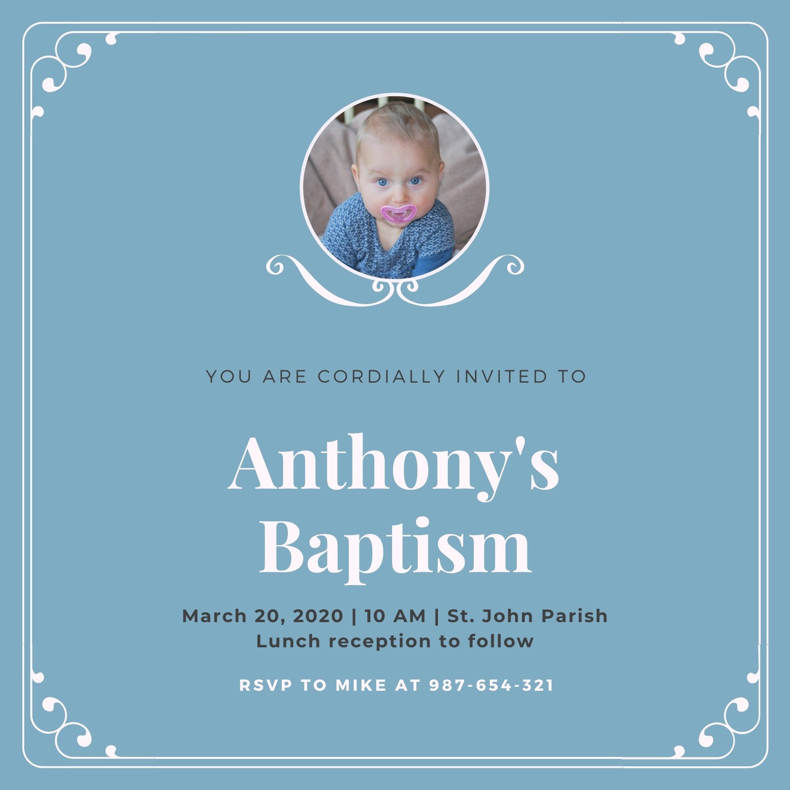 Free Printable Christening Invitation Card Templates