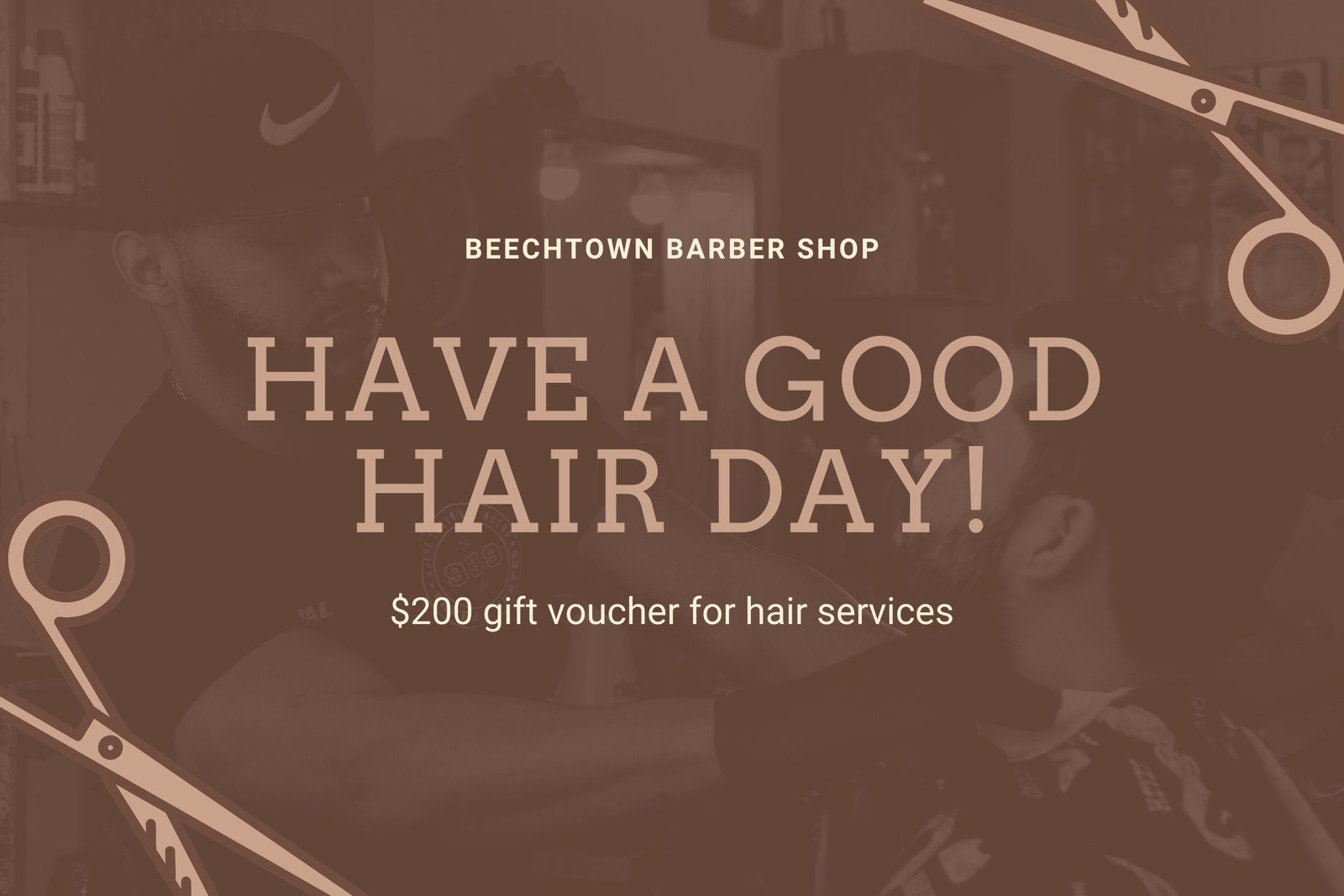 hairstylists K9295GB Gift vouchers for hair salons hairdressers 