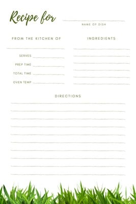 Word Template For Recipes from marketplace.canva.com