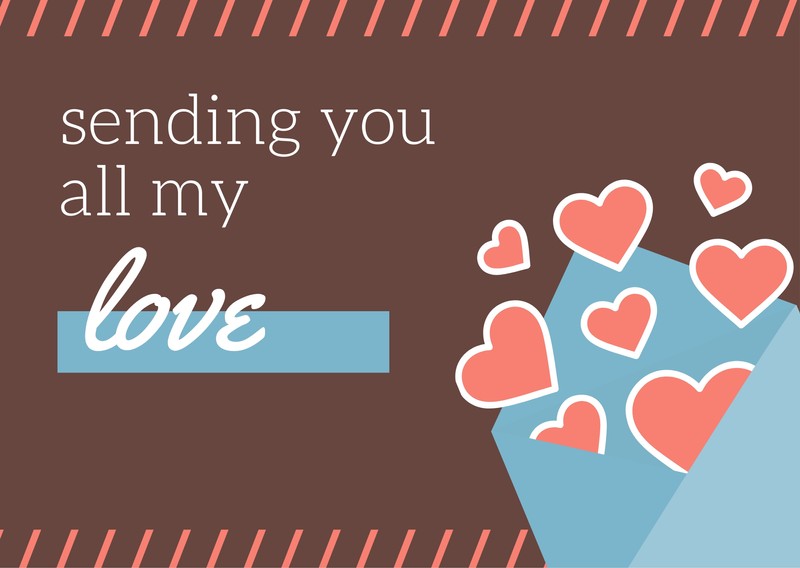 Free printable, customizable love postcard templates | Canva