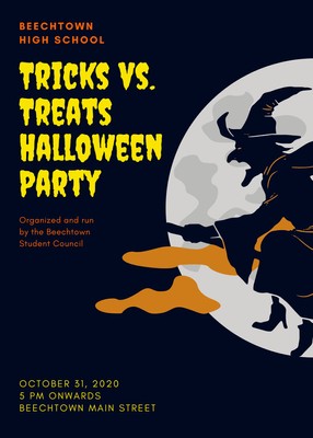 Free Printable Customizable Halloween Flyer Templates Canva