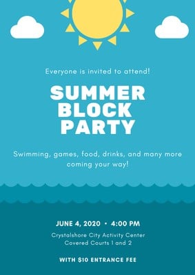 Free Block Party Posters Templates To Customize Canva