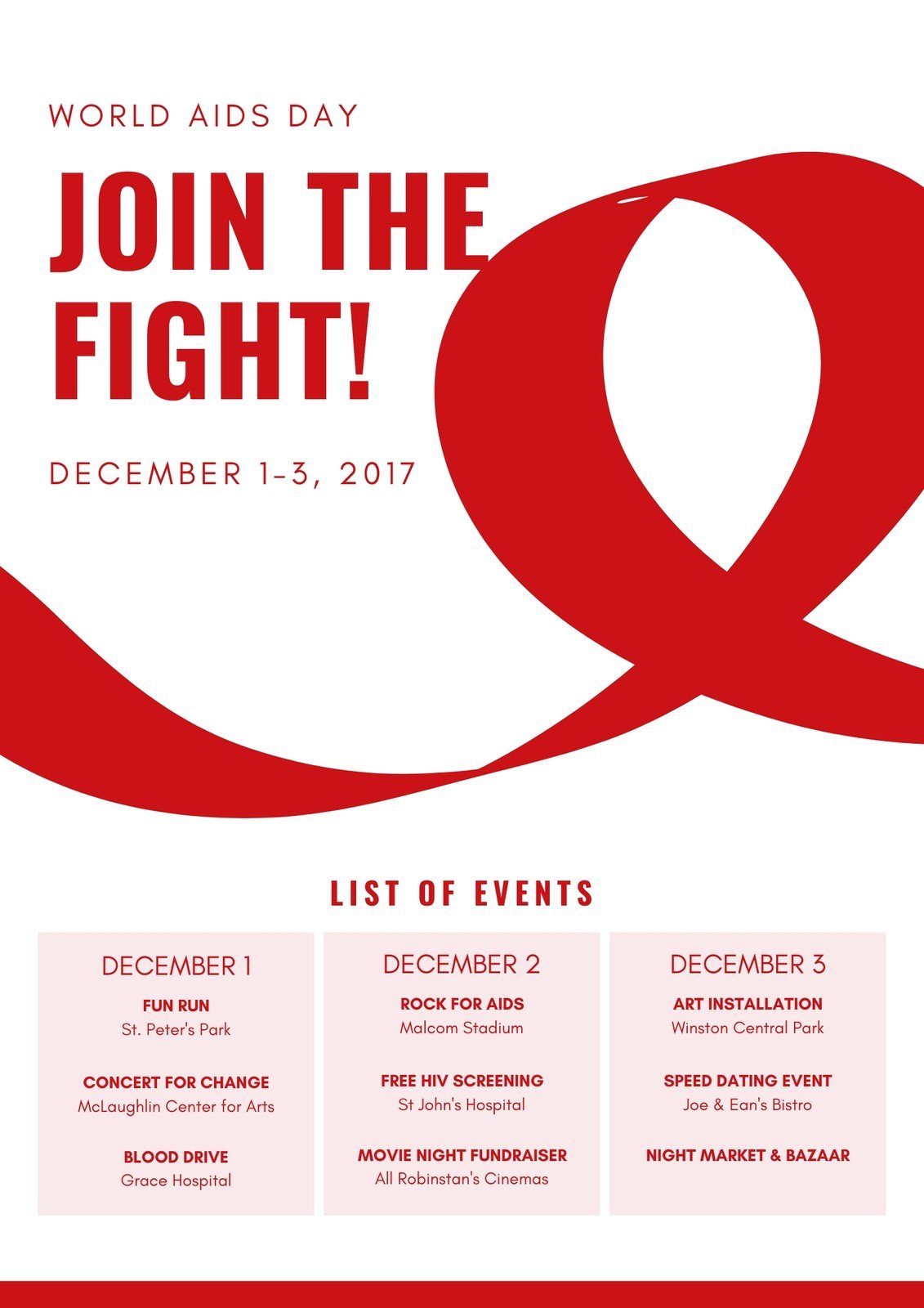 Free, custom printable HIV / AIDS poster templates  Canva