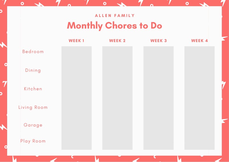 Simple Chore Chart