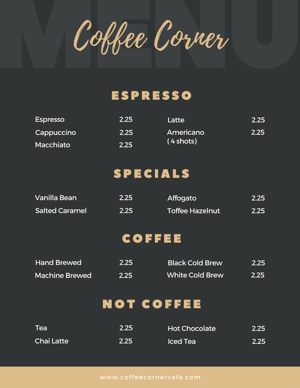 Free, customizable, delectable cafe menu templates | Canva