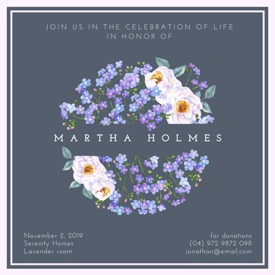 Customize 25 Funeral Invitations Templates Online Canva