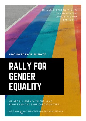 Free custom printable gender equality poster templates | Canva