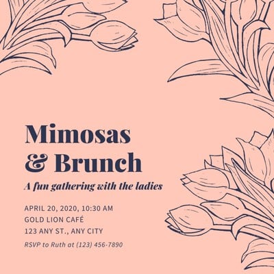 free brunch invitations templates to