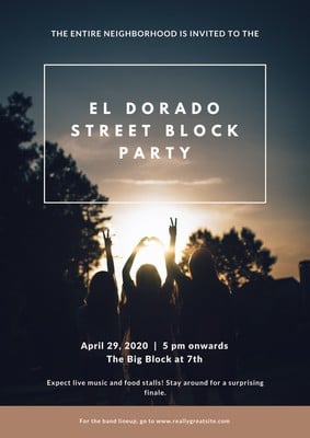 Free Block Party Template from marketplace.canva.com