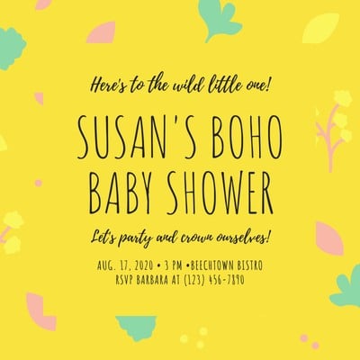 Customize 652 Baby Shower Invitations Templates Online Canva