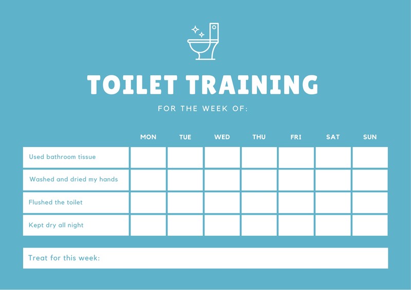 Toilet Training Reward Chart Template