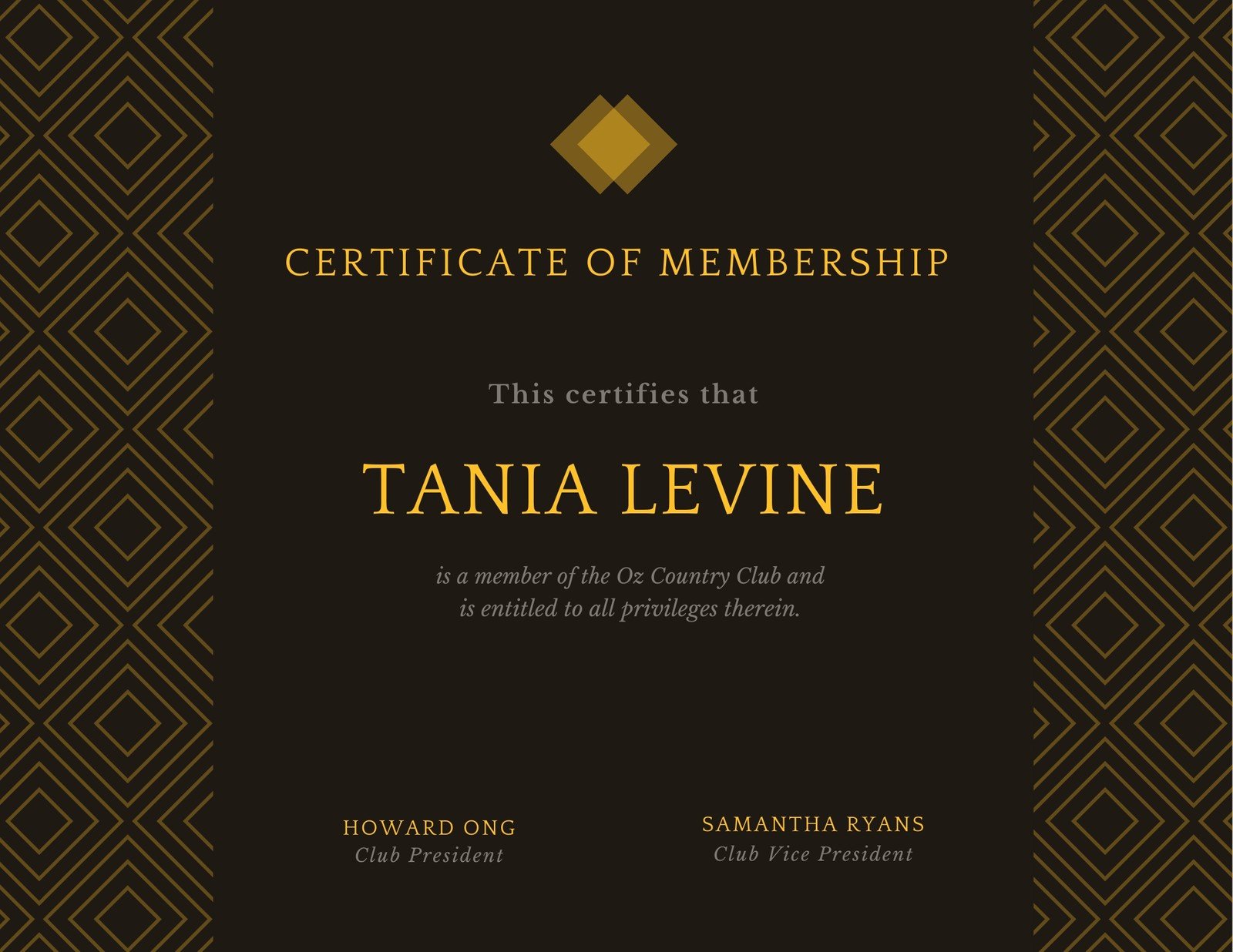 Membership Certificate Templates Downloadable