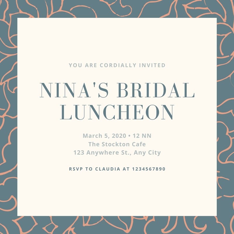 Free custom printable luncheon invitation templates | Canva