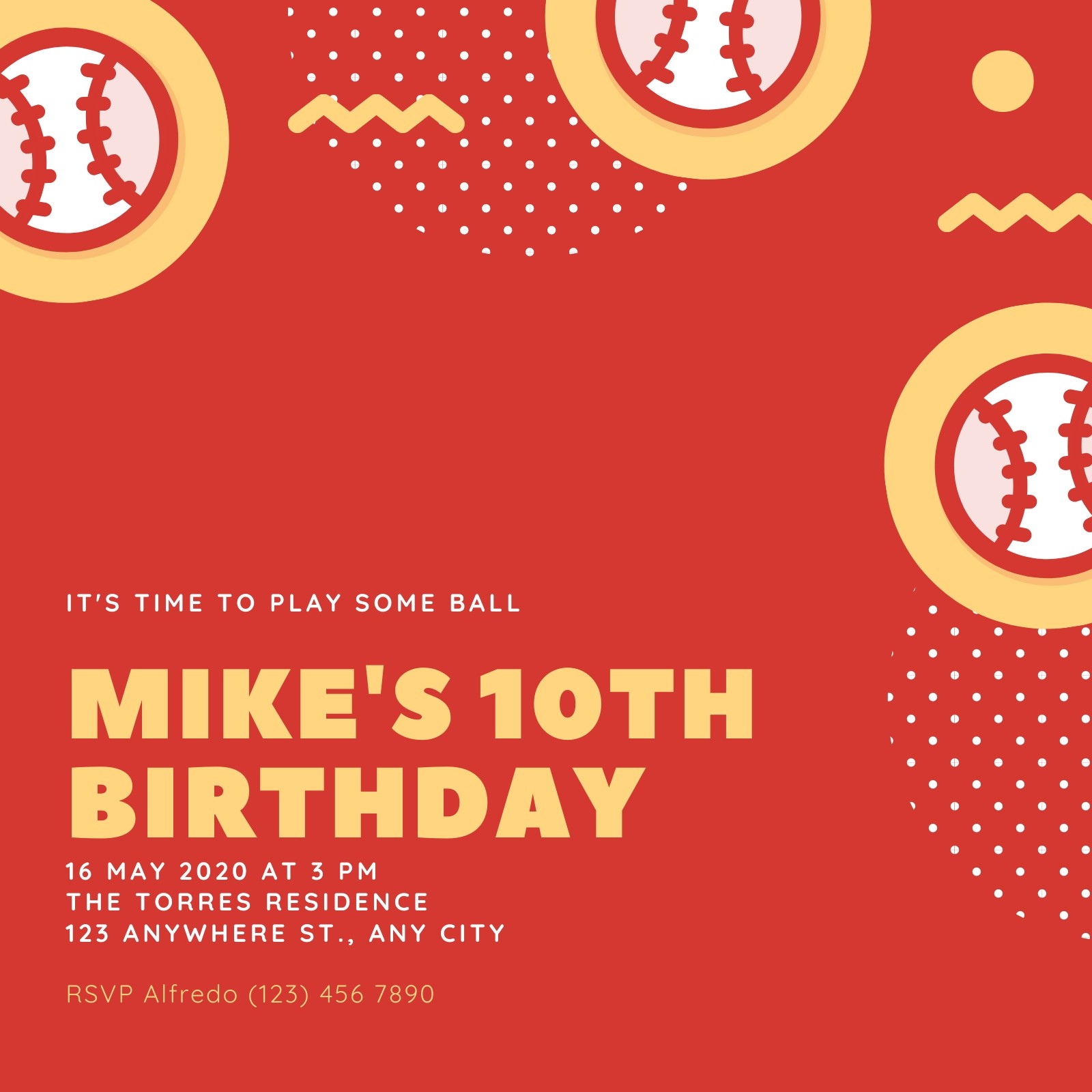 Atlanta Braves Ticket Style Sports Birthday Invitations Canv