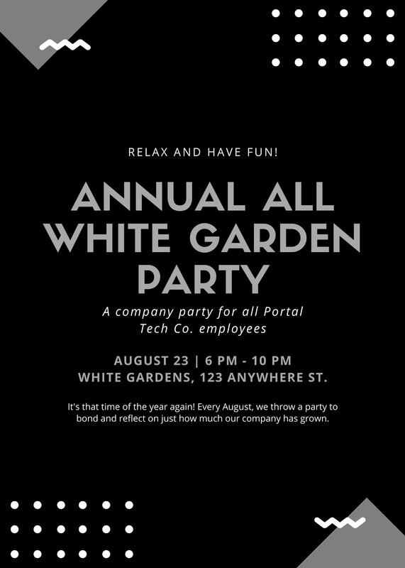 White Party Flyer Template V2 Free Posters Design For Photoshop