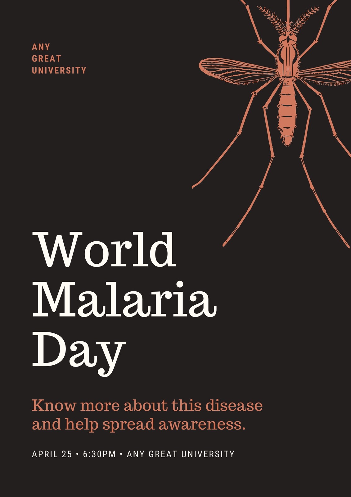 Customize 32+ World Malaria Day Posters Templates Online Canva