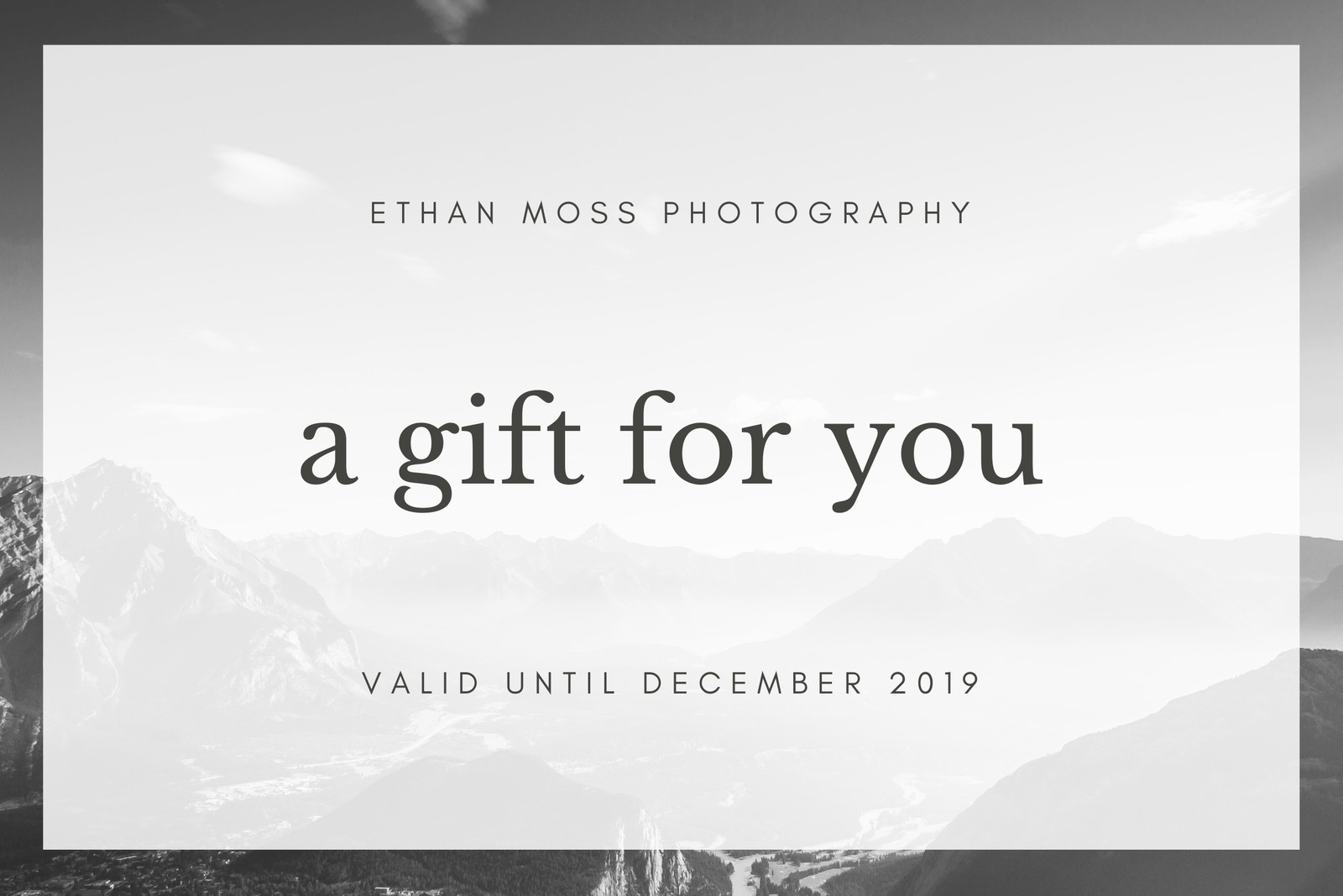 photography gift certificate templates