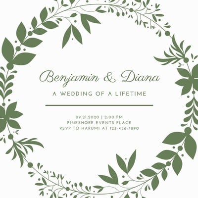 wedding invitation format