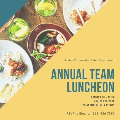 Luncheon Flyer Template from marketplace.canva.com