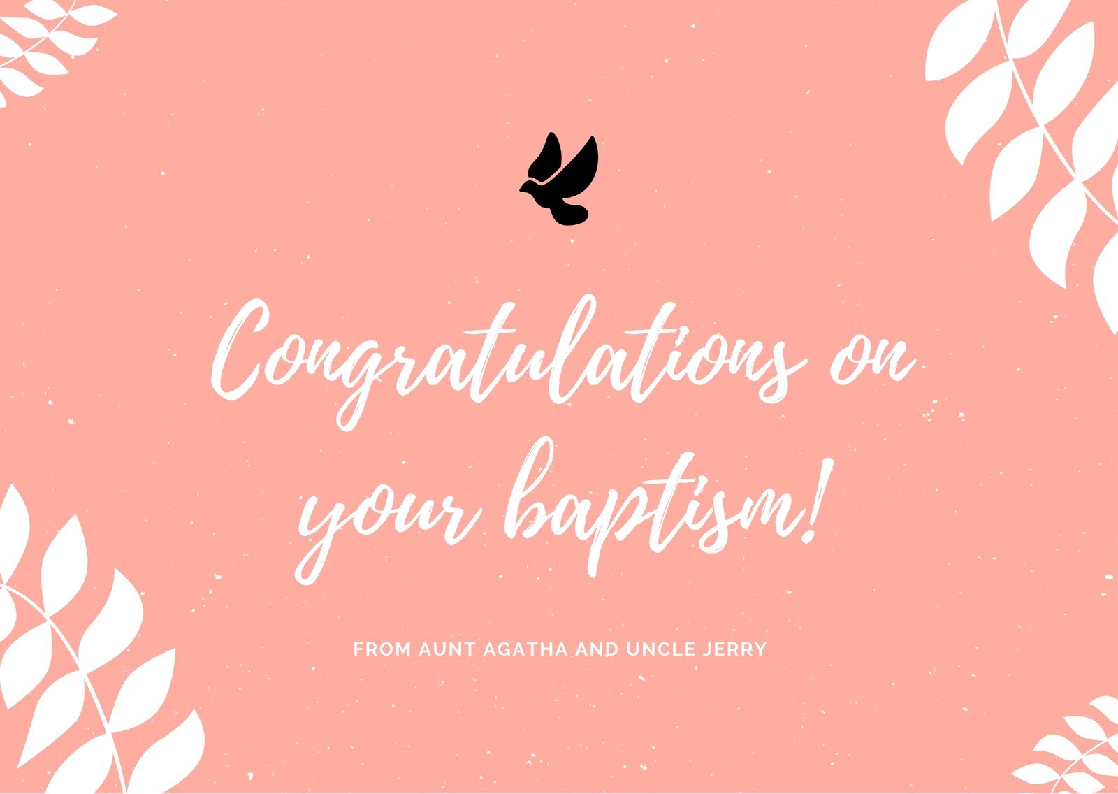 Free Printable Customizable Baptism Card Templates Canva