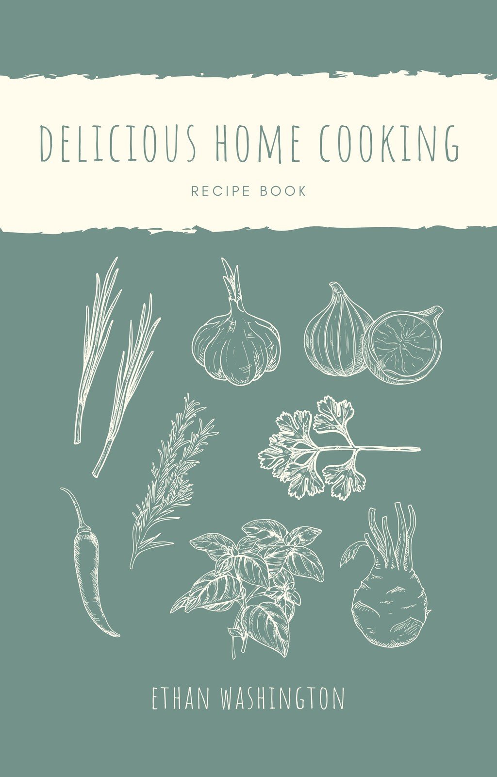 recipe book cover template