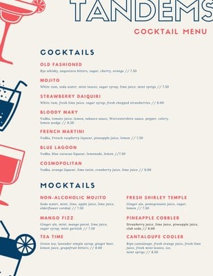 Free Cocktail Menu Template from marketplace.canva.com