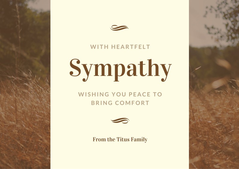 Free, custom printable sympathy card templates | Canva