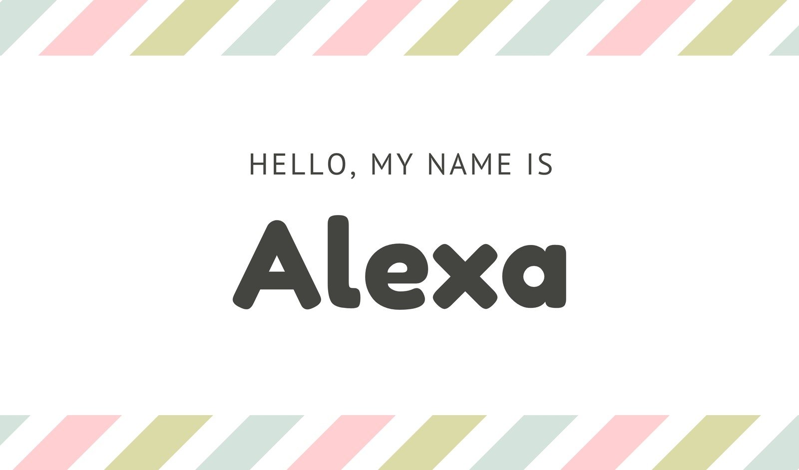 Free, printable, customizable name tag templates  Canva Throughout Free Name Label Templates
