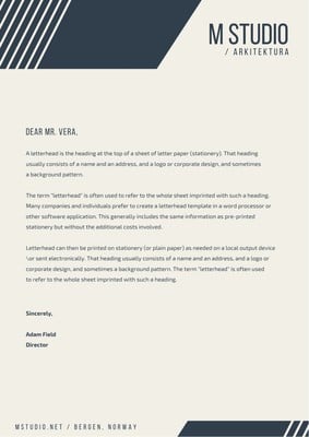 Business Letter On Letterhead from marketplace.canva.com