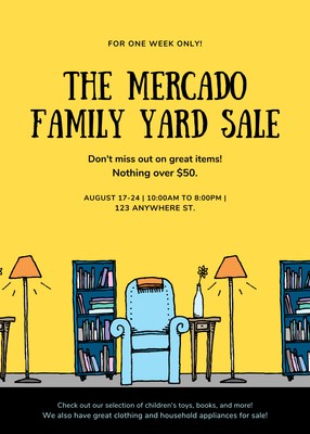 Yard Sale Flyer Free Template from marketplace.canva.com
