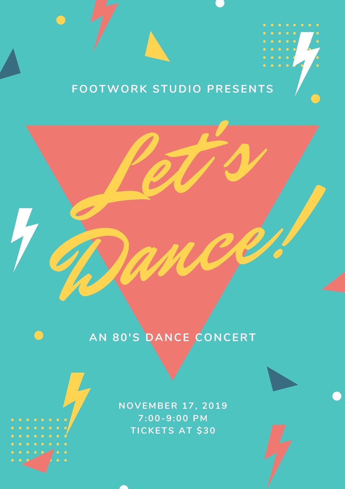 Free printable, customizable dance poster templates  Canva Inside Dance Flyer Template Word