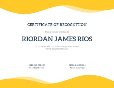 Certificate Of Recognition Template Free from marketplace.canva.com