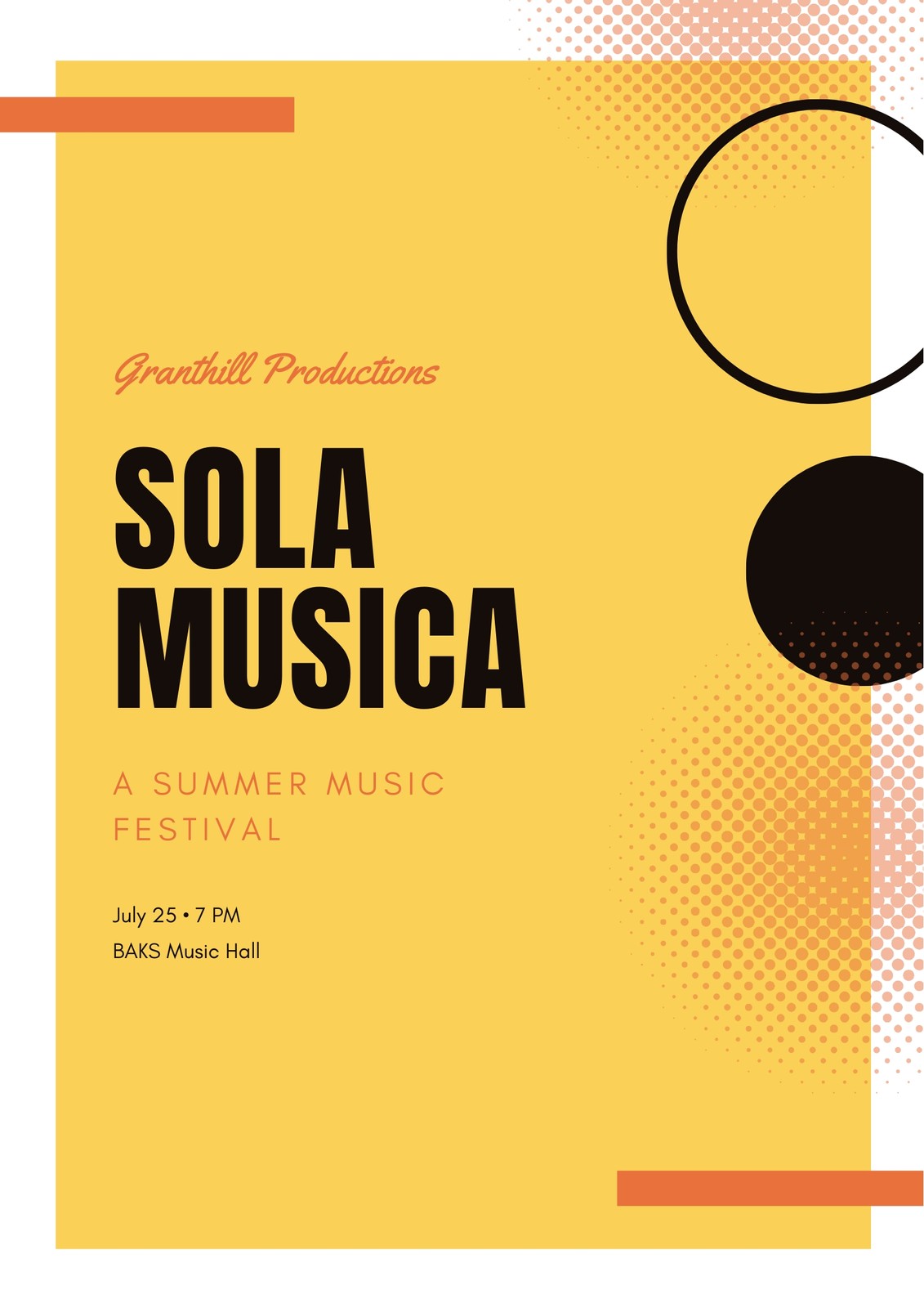 Free, printable, customizable concert program templates Canva