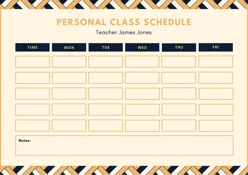 Time Template For Schedule from marketplace.canva.com