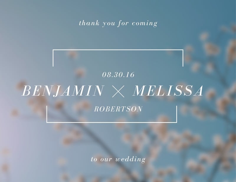 Simple Photo Country Wedding Thank You Card Templates By Canva