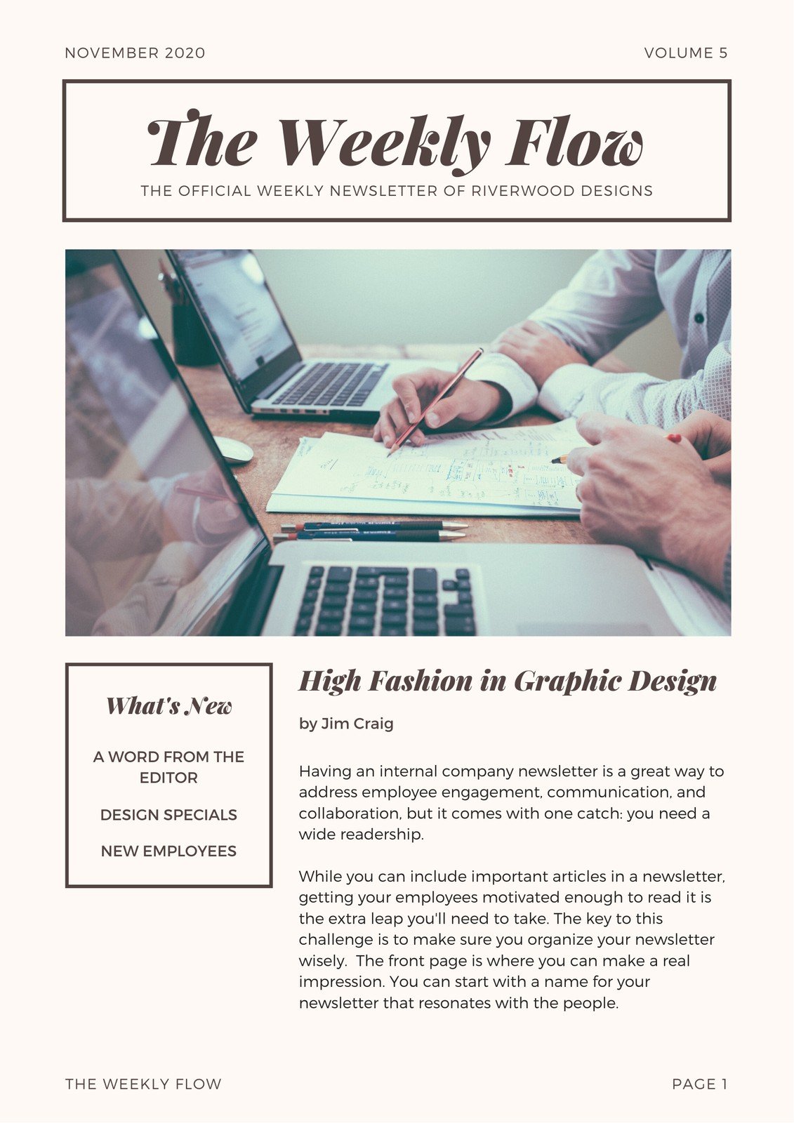 Customize 52 Company Newsletters Templates Online Canva
